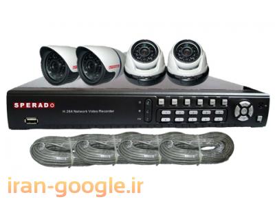 فروش ویژه پک 4 کانال دوربین مداربسته تحت شبکه اسپرادو