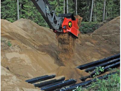 سرند هیدرولیکی جهت پروژه انتقال خطوط لوله گذاری گاز 