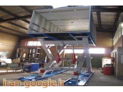 آسانسور خودرو بر قیچی | آسانسور بالابر قیچی خودرو اندیشه پژوهان شریف