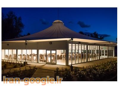 طراحی و اجرای سازه چادری ( آلاچیق چادری ) سایبان چادری کششی پارکینگ چادری