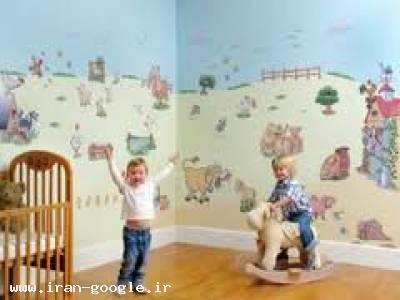 کارتونی-کاغذ دیواری و استیکر مهد کودک