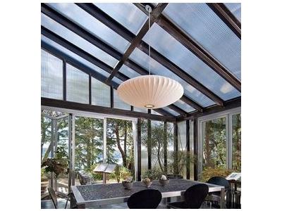 سقف استخر-اجرای نورگیر و پخش ورق های پلی کربنات دو جداره