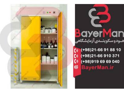 تولید پرکاربردترین کمد نگهداری مواد شیمیایی در شرکت بایرمن