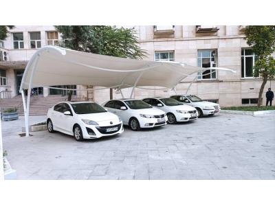 سایبان پارکینگ و ماشین