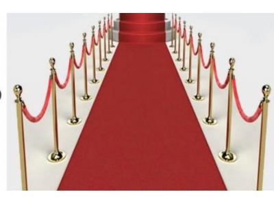 پایه راه بند تشریفات به همراه طناب