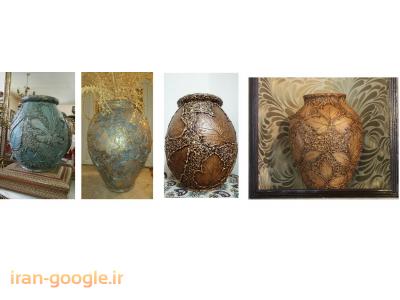 طراحی و فروش تابلو نقش برجسته ، کار روی سفال ، گلدان ، کوزه و خمره