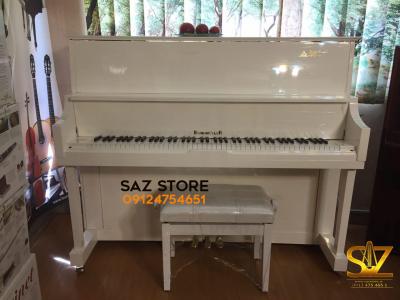 خرید پیانو و فروش پیانو-فروش پیانو برگمولر UP125 سفید براق - سالار غلامی
