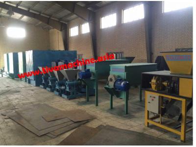 کوره صنعتی زغال لیمو و  فروش خط تولید زغال چینی 