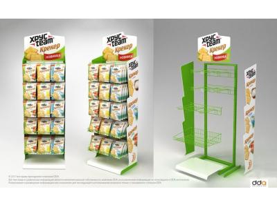 طراحی و تولید انواع استند های فروشگاهی و قفسه محصول 