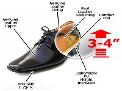 کفش چرم-کفش پاشنه مخفی مردانه دامادی و مجلسی