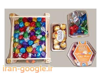تولید جعبه-تولید و بسته بندی  انواع شکلات پذیرایی 