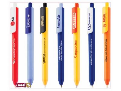 خودکار و روان نویس تبلیغاتی-خودکار پلاستیکی رنگی 