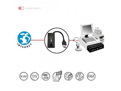 منشی-فکس مودم اکسترنال USB Fax Modem Voice Fax Data