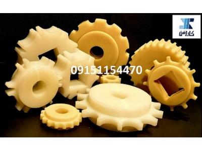 ساخت تخصصی چرخ زنجیر و چرخ دنده های پلیمری استاندارد یک تکه و دو تکه و دنده زنجیرهای سفارشی در ابعاد خاص