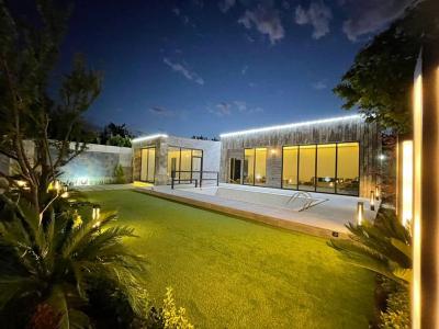 نورپردازی محوطه-705متر باغ ویلا با محوطه سازی زیبا در شهریار