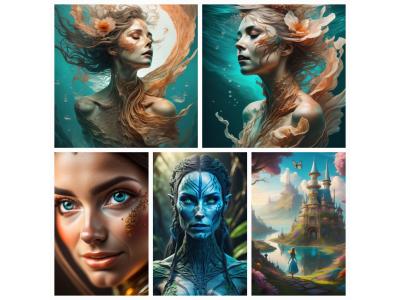 تابلو نقاشی دیجیتال دکوراتیو