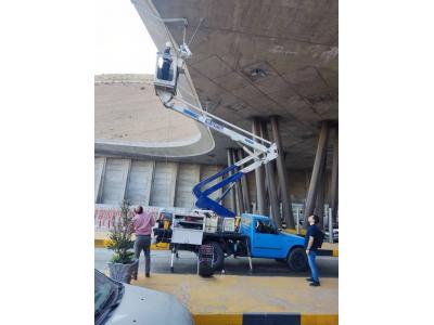 اجاره بالابر و نیسان بالابر و بالابر نیسان تا ارتفاع 10 و 12 متر در تهران و حومه تهران 