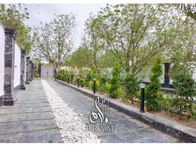 نورپردازی استخر-630 متر باغ ویلا لوکس در لم آباد ملارد