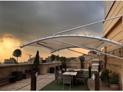 چتر و سقف ثابت روفگاردن و حیاط