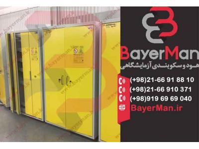 تولید پرکاربردترین کمد نگهداری مواد شیمیایی در شرکت بایرمن