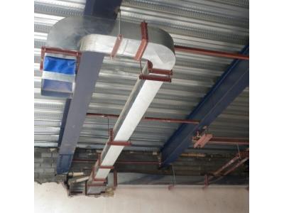 کانال سازی کولر دریچه بازدید هود صنعتی کانال فلکسی