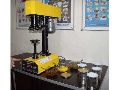 روغن زیتون-دستگاه دربندی (پلمپ) قوطی فلزی تک هد نیمه اتوماتیک