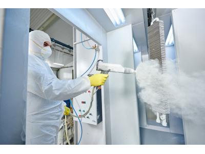 خدمات رنگ پودری کوره الکترواستاتیک آویژه