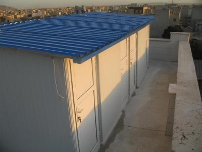 کانکس روی پشت بام-ساخت کانکس در محل باکاربری انباری ومسکونی 