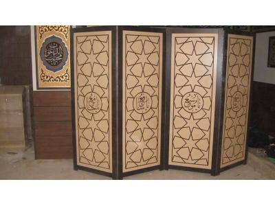 ساخت پارتیشن مسجد در قم توليد كننده پارتیشن پیش ساخته در قم پارتیشن متحرک مسجدی، پاراوان مسجدی در قم