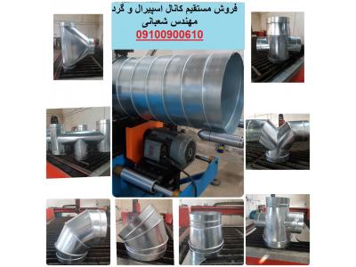 كانال اسپيرال و اتصالات كانال اسپيرال گرد فروش مستقيم