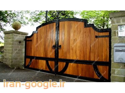 درب ویلایی چوب و فلز