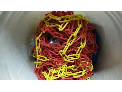 استوانه ایمنی-زنجیر پلاستیکی مشکی 