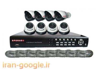 ip camera speed dome box camera-فروش  ویژه  پک 8  کانال دوربین مدار بسته تحت شبکه اسپرادو