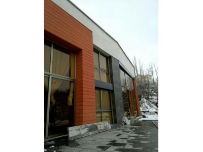 اداری تجاری مسکونی-اجرای نمای ساختمان با چوب پلاست 