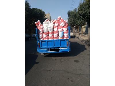 حمل نخاله خاک مصالح  با نیسان کمپرسی