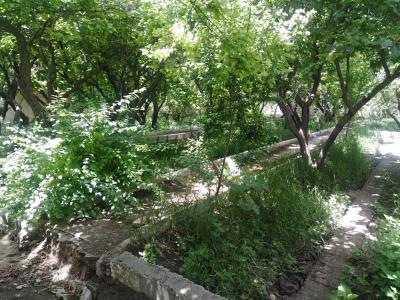 ساعت قدیمی-1000 متر باغچه ی مشجر چهار دیواری در شهریار