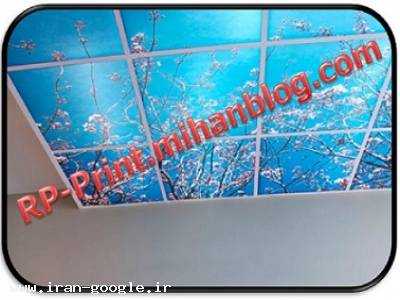سایه بان-چاپ روی سقف کاذب و کاغذ دیواری