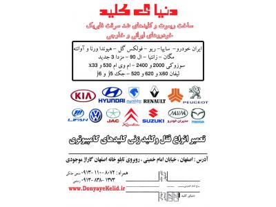 کلیدسازی ، کلید کُدددار ، ریموت خودروهای ایرانی و خارجی