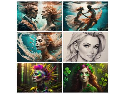 تابلو نقاشی دیجیتال دکوراتیو