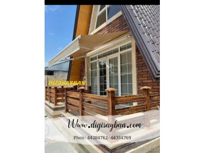 سایبان بازویی زنجیری و سیم بکسلی