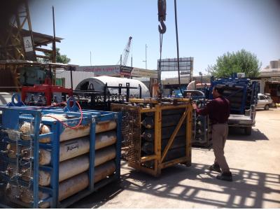 پالت گاز- طراحی و ساخت پالت متحرک خدمتی دیگر از گاز اردستان:
