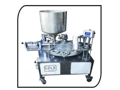 پرکن و بسته بندی روتاری  مایعات و ماست و دوغ لیوانی 