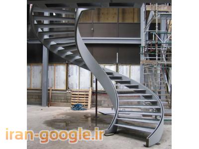 نصب سازه فلزی-پله دوبلکس وپله گرد:آذر استپ
