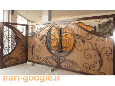 درب ویلایی چوب و فلز