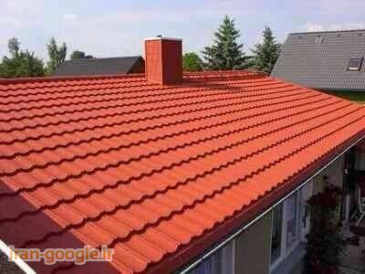 اجرای سقف شیبدار و نصب ورق سنگریزه دار طرح سفال و... 