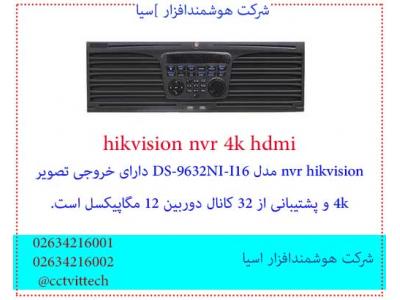 دوربین مداربسته مگاپیکسل-hikvision nvr 4k hdmi DS-9632NI-I16