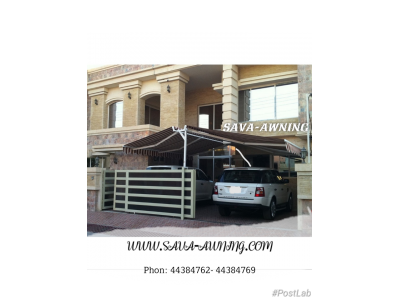 سایبان پارکینگ و ماشین