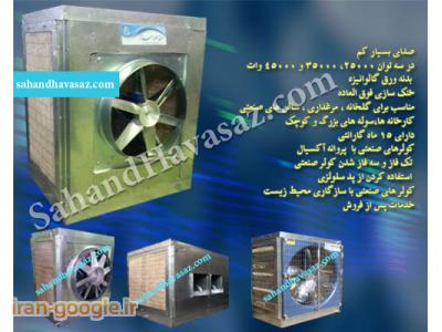 کولر های بزرگ آبی صنعتی،کولر های بزرگ کارخانه و گلخانه ها