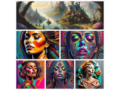 تابلو نقاشی دیجیتال دکوراتیو