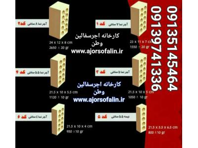 فروش اجر سفال 10/15 و اجر لفتون 10 سوراخ اصفهان